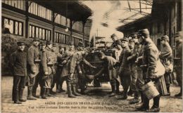 CPA PARIS Greve Des Chemins De Fer Gare St-Lazare Cuisine Roulante (971896) - Strikes