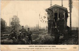 CPA PARIS Greve Des Cheminots Du Nord 1910 Cabine D'aiguillage (971899) - Grèves