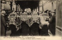 CPA PARIS Obseques Des Victimes De La Republique (971942) - Funérailles