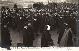 CPA PARIS Funerailles De S. Em. Mgr. Le Cardinal Richard (971956) - Funérailles