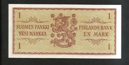 FINLANDIA - SUOMEN PANKKI - 1 MARKAA (1963) - Finlande