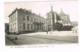 CPA (88) Remiremont. L'Hôtel De Ville  Et L'abside De L'église.  (M.371). - Remiremont