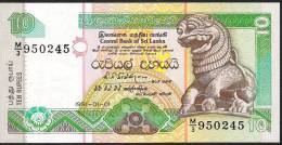 SRI LANKA  P102 10  RUPEES  1991  #M/3   * FIRST DATE *    UNC. - Sri Lanka