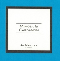 Cartes Parfumées  CARTE  JO MALONE LONDON  MIMOSA & CARDAMOM - Modernes (à Partir De 1961)