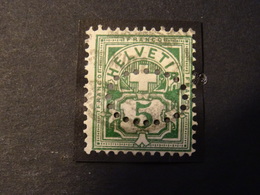 SUISSE   Perforé Perfin Oval - Perforés