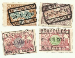 1902 - Belgio PP 34 + PP 38/PP 39 + PP 41    Pacchi Postali                   C4029   ---- - Luggage [BA]