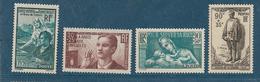 France Timbres De 1938/39 N°417 A 420 Neufs ** Gomme Parfaite Cote 64€50 - Unused Stamps