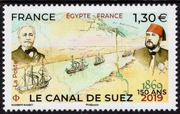 France - 2019 - 150th Anniversary Of Suez Channel - Joint Issue With Egypt - Mint Stamp - Neufs