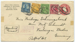 1931 USA GU ZuF R-Brief Boston Nach Freiburg   ►RAR◄ - 1921-40