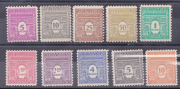 N° 620 à 629 Arc De Triomphe De L'Etoile1re Série 10 Val: Timbres Neuf Impeccable Sans Charnière - 1944-45 Arco Del Triunfo