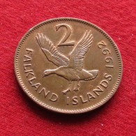 Falkland  Islands 2 Pence 1992 KM# 3 Malvinas Malwinen - Falklandinseln