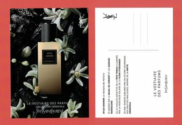 Cartes Parfumées Carte  ATLAS GARDEN De YVES SAINT LAURENT LE VESTIAIRE DES PARFUMS 15 Cm X 10.5 Cm - Modernes (à Partir De 1961)