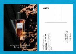 Cartes Parfumées Carte  TUXEDO De YVES SAINT LAURENT LE VESTIAIRE DES PARFUMS 15 Cm X 10.5 Cm - Modernes (à Partir De 1961)
