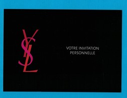 Cartes Parfumées Carte  YVES SAINT LAURENT MAQUILLAGE RECTO VERSO 15 Cm X 10.5 Cm - Modernes (à Partir De 1961)