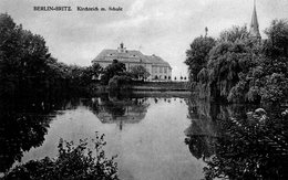 BERLIN - Britz - Kirchteich Mit Schule - Neukoelln