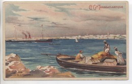 Illustrateur - LESSIEUX - Maroc: La Rade De Casablanca - Cie Gle Transatlantique - Lessieux