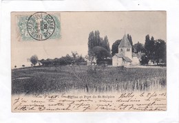 CPA :  14 X 9  -  Eglise  Et  Port  De  St-Sulpice - Saint-Sulpice