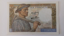 BILLET DE 10 FRANCS MINEUR - 10 F 1941-1949 ''Mineur''