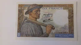 BILLET DE 10 FRANCS MINEUR - 10 F 1941-1949 ''Mineur''