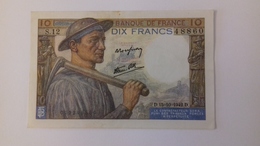 BILLET DE 10 FRANCS MINEUR - 10 F 1941-1949 ''Mineur''