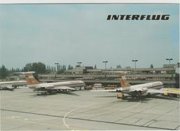 Schönefeld-Berlin Interflug-Flughafen Berlin Deutschland Germany Postkarte - Schönefeld