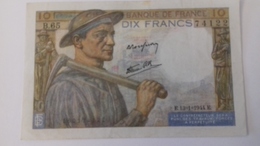 BILLET DE 10 FRANCS MINEUR - 10 F 1941-1949 ''Mineur''