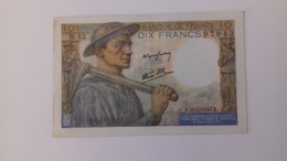 BILLET DE 10 FRANCS MINEUR - 10 F 1941-1949 ''Mineur''