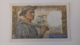 BILLET DE 10 FRANCS MINEUR - 10 F 1941-1949 ''Mineur''