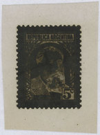 ARGENTINA: GJ.1033, 5c. José Hernández, Extremely Rare PHOTOGRAPHIC PROOF, Excellent! - Ungebraucht