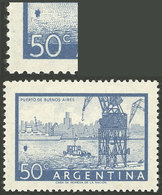 ARGENTINA: GJ.1043b, With Variety "Buoy In The Estuary", VF And Scarce!" - Ungebraucht