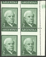 ARGENTINA: GJ.1135A, Block Of 4 With VERY SHIFTED PERFORATION ("ARGENTINA" At Top In Each Stamp!), Excellent!" - Neufs