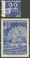 ARGENTINA: GJ.1147, With Variety "Flaw On The P Of PESOS", Very Fine Quality!" - Neufs