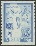 ARGENTINA: GJ.1148B, 100P. Skier With "large White Area" In The Center, VF!" - Neufs