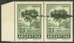 ARGENTINA: GJ.1311, Pair With Notable Ink Spot Produced During The Printing Process, Excellent Quality! - Nuevos