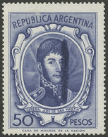 ARGENTINA: GJ.1317, With Variety: "Thick Vertical Line", VF Quality!" - Unused Stamps