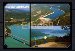 Lac De Vouglans (39), Carte Multivues, Barrage, Viaduc, Neuve - Invasi D'acqua & Impianti Eolici