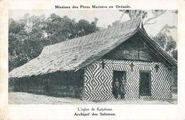 Oceanie Missions Des Peres Maristes Archipel Des Salomon Eglise Kakabona Missionnaire - Solomon Islands