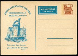 Bund PP35 B2/001 LÖWENDENKMAL BRAUNSCHWEIG 1966  NGK 10,00 € - Cartes Postales Privées - Neuves