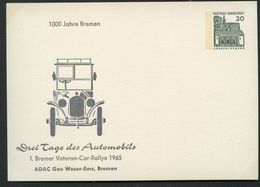 Bund PP36 C2/001 VETERAN CAR RALLYE Bremen 1965  NGK 8,00 € - Cartes Postales Privées - Neuves