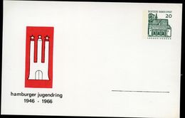 Bund PP36 C2/003 HAMBURG JUGENDRING 1966  NGK 10,00 € - Private Postcards - Mint
