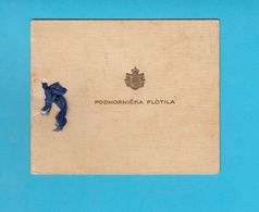 YUGOSLAVIA KINGDOM NAVY - SUBMARINE FLEET ( PODMORNICKA FLOTILA ) Original Vintage Card * Sous-marin U-boot Unterseeboot - Bateaux