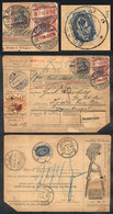 GERMANY: RARE MIXED POSTAGE: Despatch Note For A Parcel Post Sent From FOCHE BEI SOLINGEN To Lodz ("Russian" Poland) On  - Andere & Zonder Classificatie