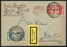 GERMANY: 21/AP/1927 Breslau - Wien: First Flight, With Special Handstamp And Arrival On Front, Very Nice! - Andere & Zonder Classificatie