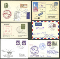 GERMANY: BALLOON FLIGHTS: 22 Covers And Cards, Most Carried In Special Helicopter Flights, Others With Interesting Marks - Otros & Sin Clasificación