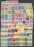 GERMANY: BIZONE + EAST: Lot Of Stamps In Mint Blocks Of 4, Most MNH, Excellent General Quality. Very High Catalog Value, - Otros & Sin Clasificación