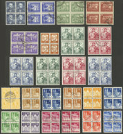 GERMANY: Lot Of Stamps In Used Blocks Of 4, Very Fine Quality, High Catalog Value, Good Opportunity! - Otros & Sin Clasificación