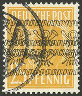 GERMANY - BIZONE: Yvert 30, With DOUBLE IMPRESSION Of The Overprint, VF Quality! - Altri & Non Classificati