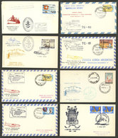 ARGENTINE ANTARCTICA: About 70 Covers With Cancels Of Antarctic Stations, Special Flight Or Ship Marks, In General Of 19 - Autres & Non Classés