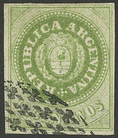 ARGENTINA: GJ.11, 10c. WITHOUT Accent, With Mute Gualeguaychú Cancel, Very Nice! - Otros & Sin Clasificación