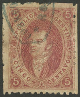 ARGENTINA: GJ.19, 1st Printing Perforated, Very Clear Impression, Used In Rosario, Superb - Andere & Zonder Classificatie